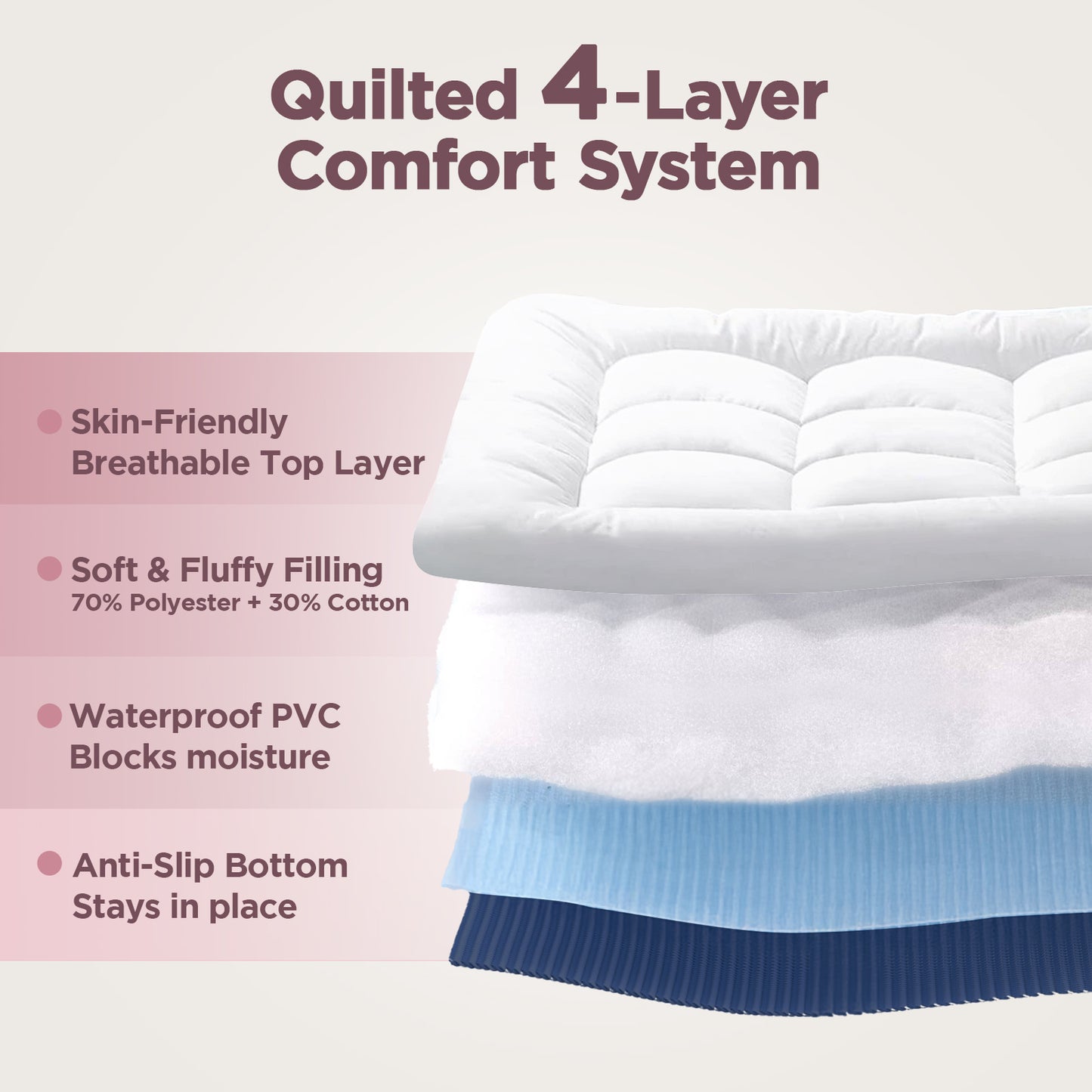 CHERIMOR Twin Air Mattress with Built-in Pump & Luxury Quilted Topper (Washable & Detachable), 20" Raised Comfort, 450lb Support, 2.5 Min Fast Inflate, Blow up Mattress for Guest Camping & Sleepover