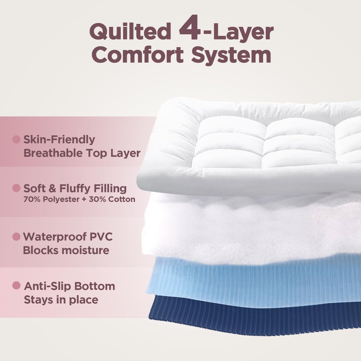CHERIMOR Twin XL Air Mattress with Built-in Pump & Luxury Quilted Topper, 80" Length, 20" Height, 2.5 Min Fast Inflation, 500lbs Support, Blow up Mattress with Carry Bag for Guest, Camping & Home